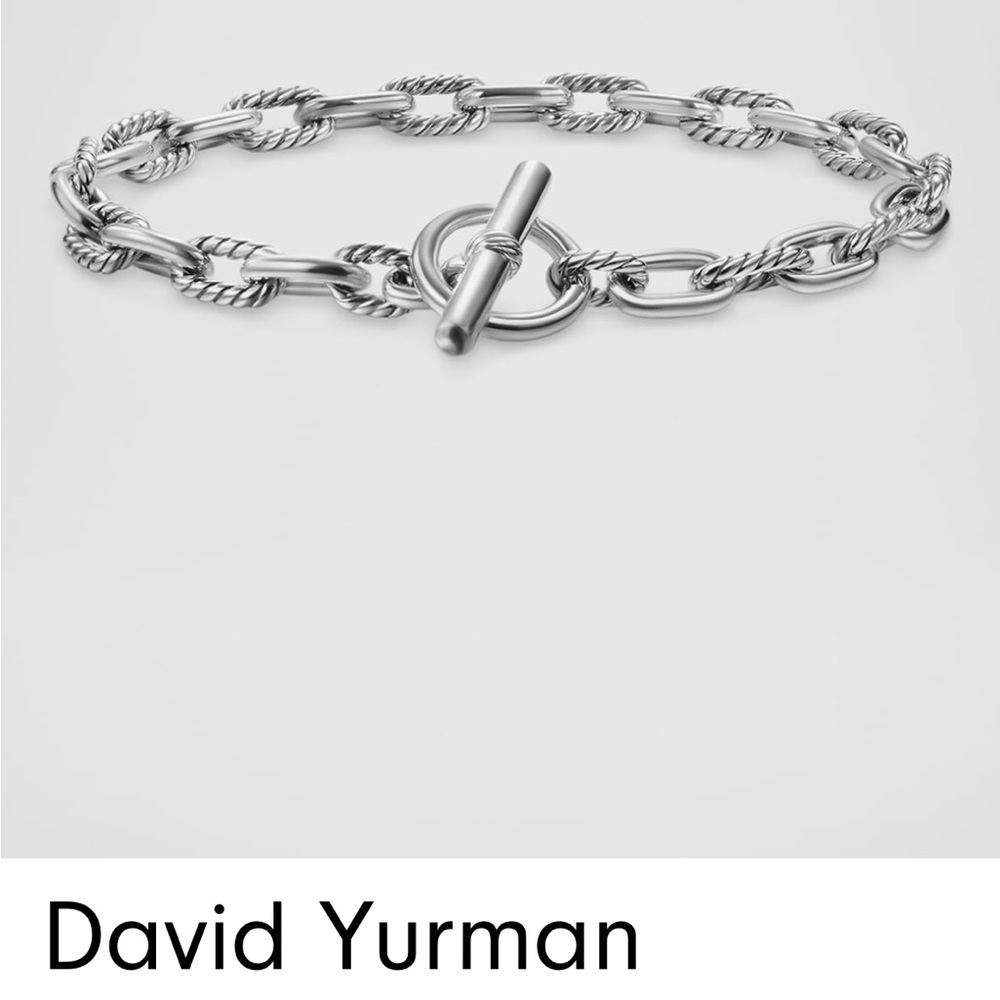 David Yurman Silver Bracelet with Elegant Design